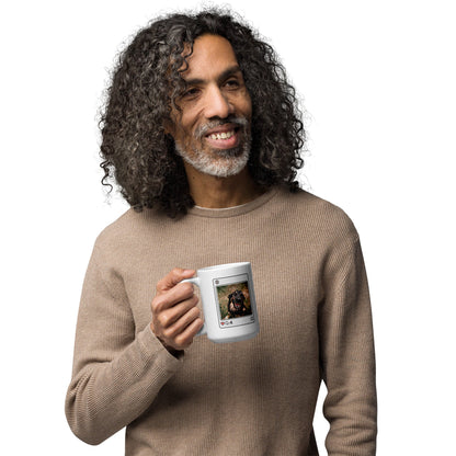 Print Material - White glossy mug Dog lovers - Retro Ravers - Mugs and bottles