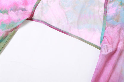 Set Dresses - Women Y2k Ruffle Butterfly 2 Piece Outfit - Retro Ravers - rave outfit