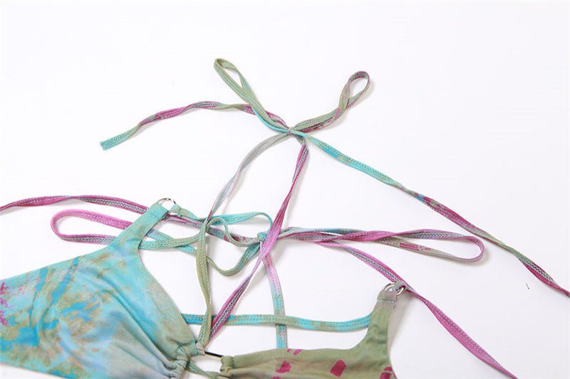 Set Dresses - Women Y2k Ruffle Butterfly 2 Piece Outfit - Retro Ravers - rave outfit