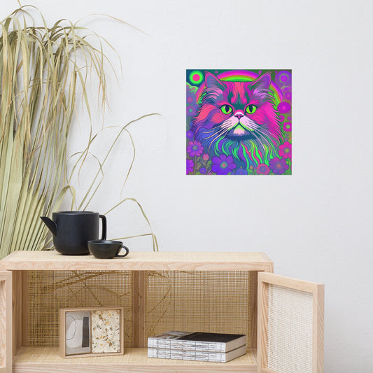  - Siberian cat poster - Retro Ravers - home accessories 