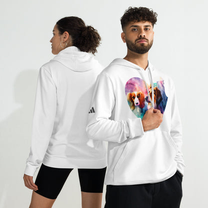 Sweatshirts - adidas fleece hoodie Dog custom print - Retro Ravers - sweatshirts