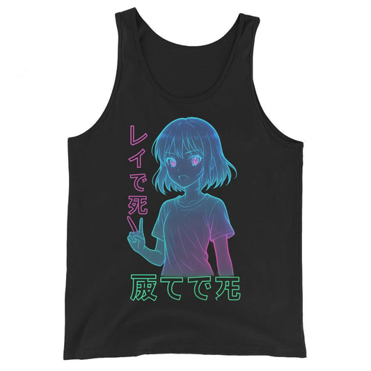 tank tops - Anime Neon Men's Tank Top - Retro Ravers - anime - retro ravers