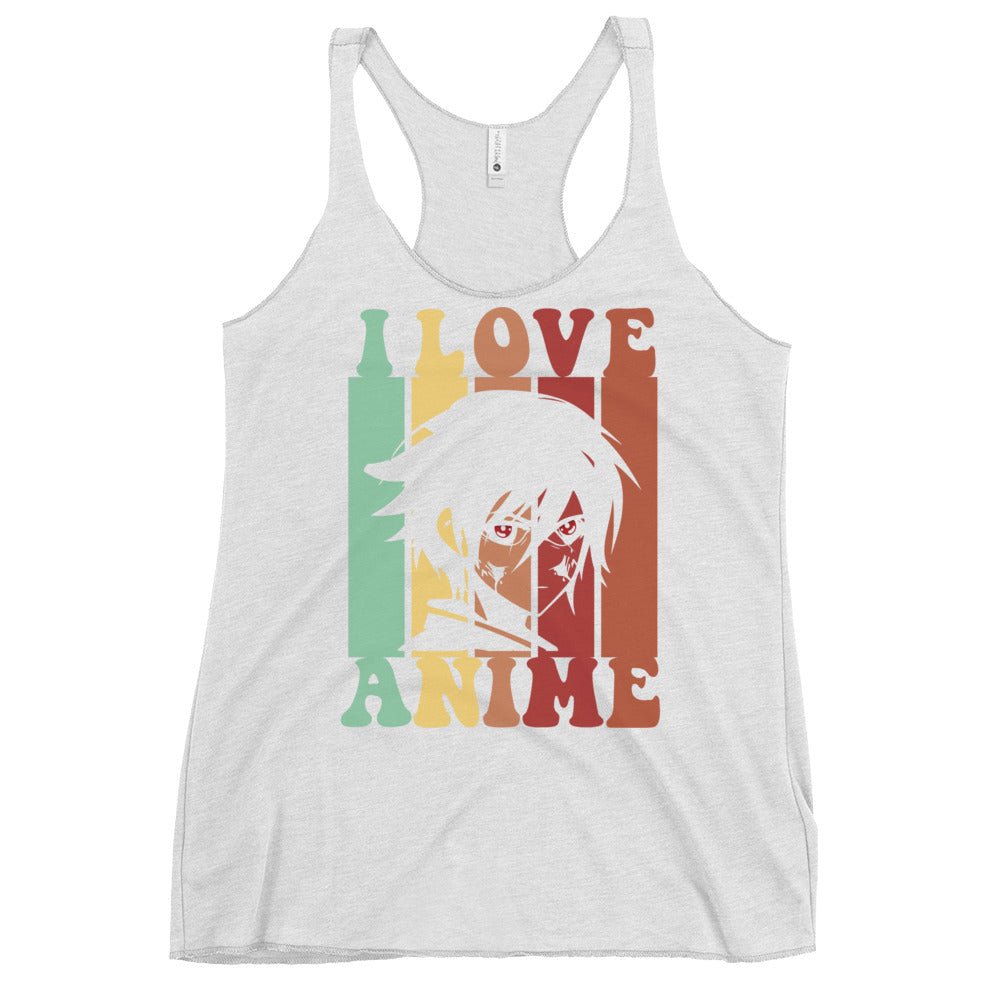 tank tops - Women's Racerback Tank Anime Lovers - Retro Ravers - Anime print
