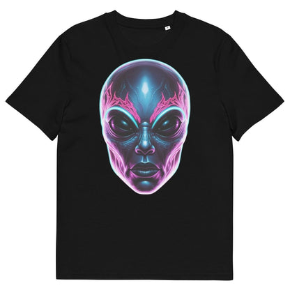 Tshirts - Alien Neon tattoo organic cotton t-shirt - Retro Ravers - alien - custom t-shirts