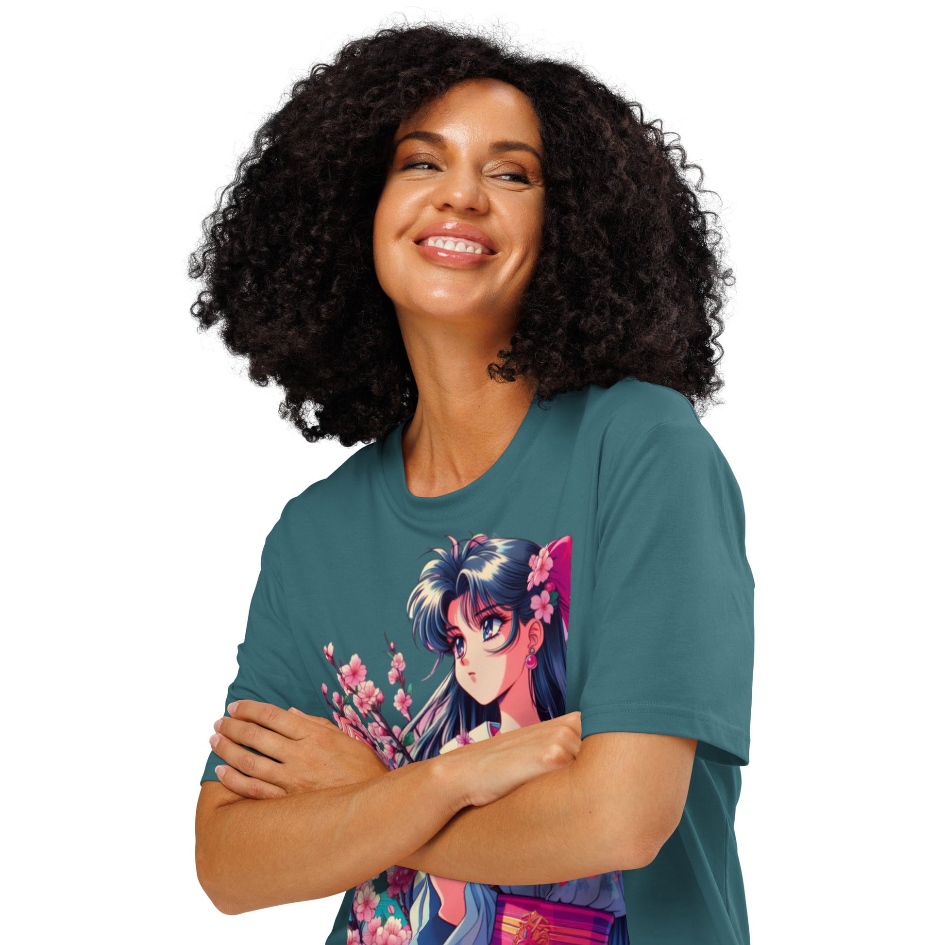 Tshirts - ribbed neck t-shirt Retro Anime - Retro Ravers - t-shirts
