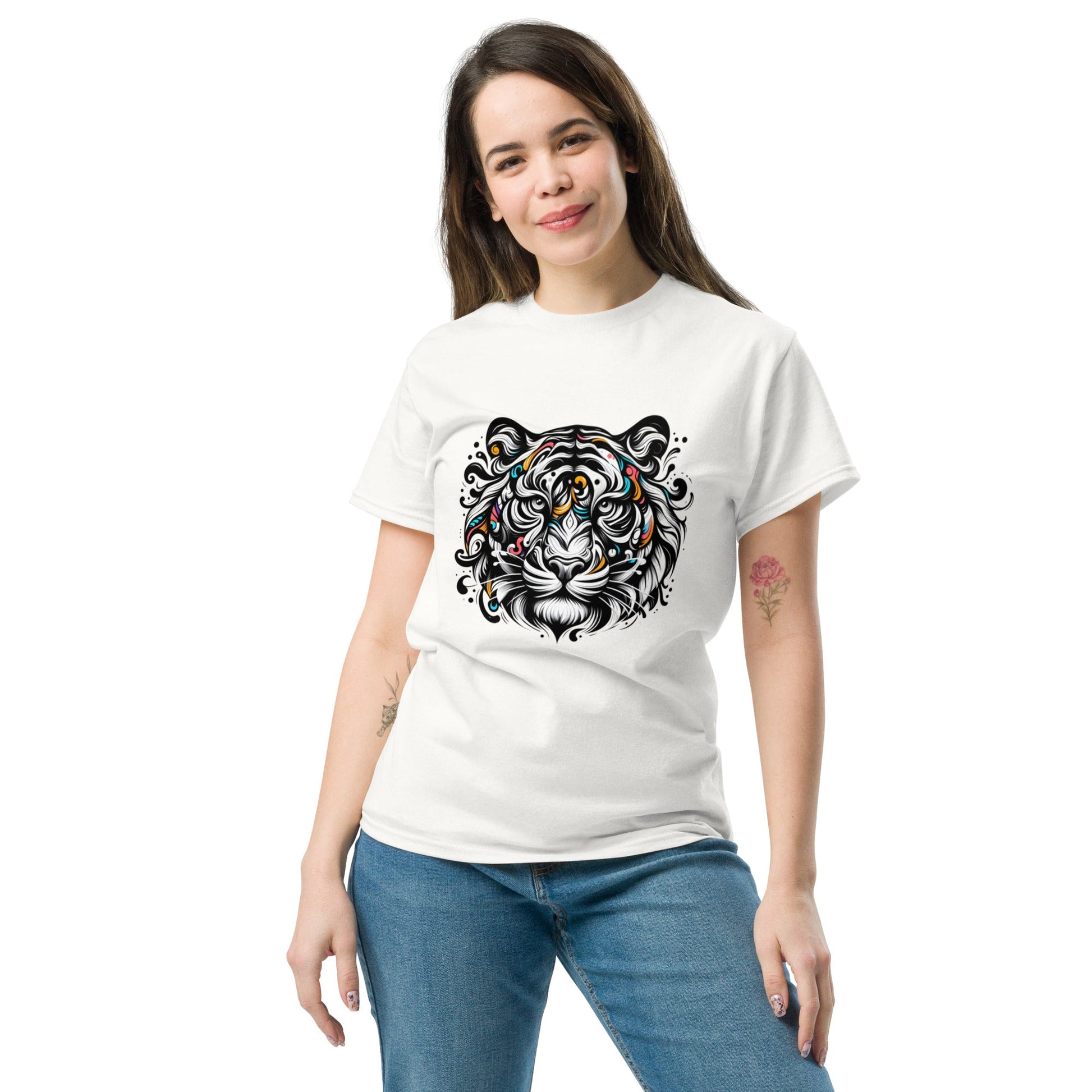 Tshirts - Unisex classic tee Tiger face - Retro Ravers - t-shirts