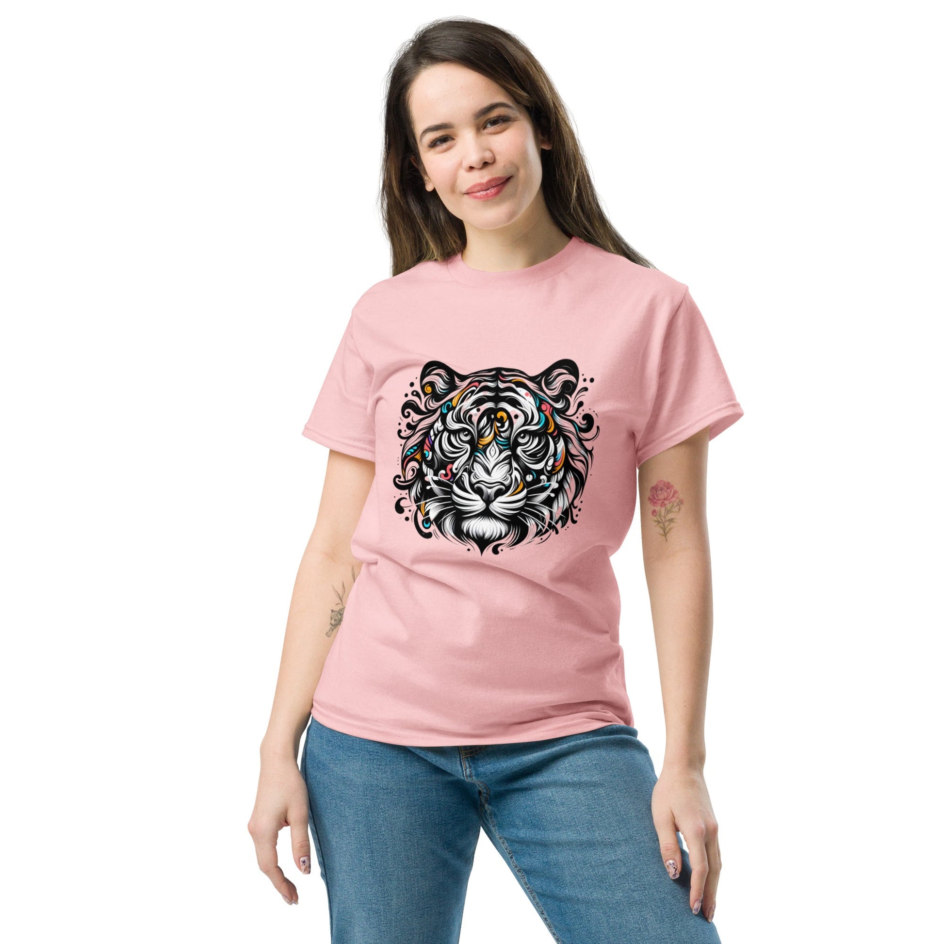 Tshirts - Unisex classic tee Tiger face - Retro Ravers - t-shirts