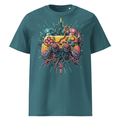 Tshirts - Unisex organic ribbed neck Gamer t-shirt - Retro Ravers - gamer