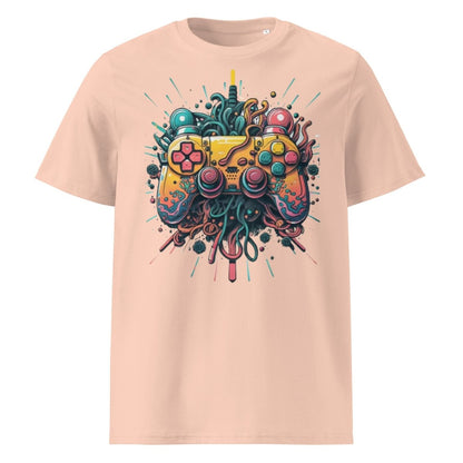 Tshirts - Unisex organic ribbed neck Gamer t-shirt - Retro Ravers - gamer