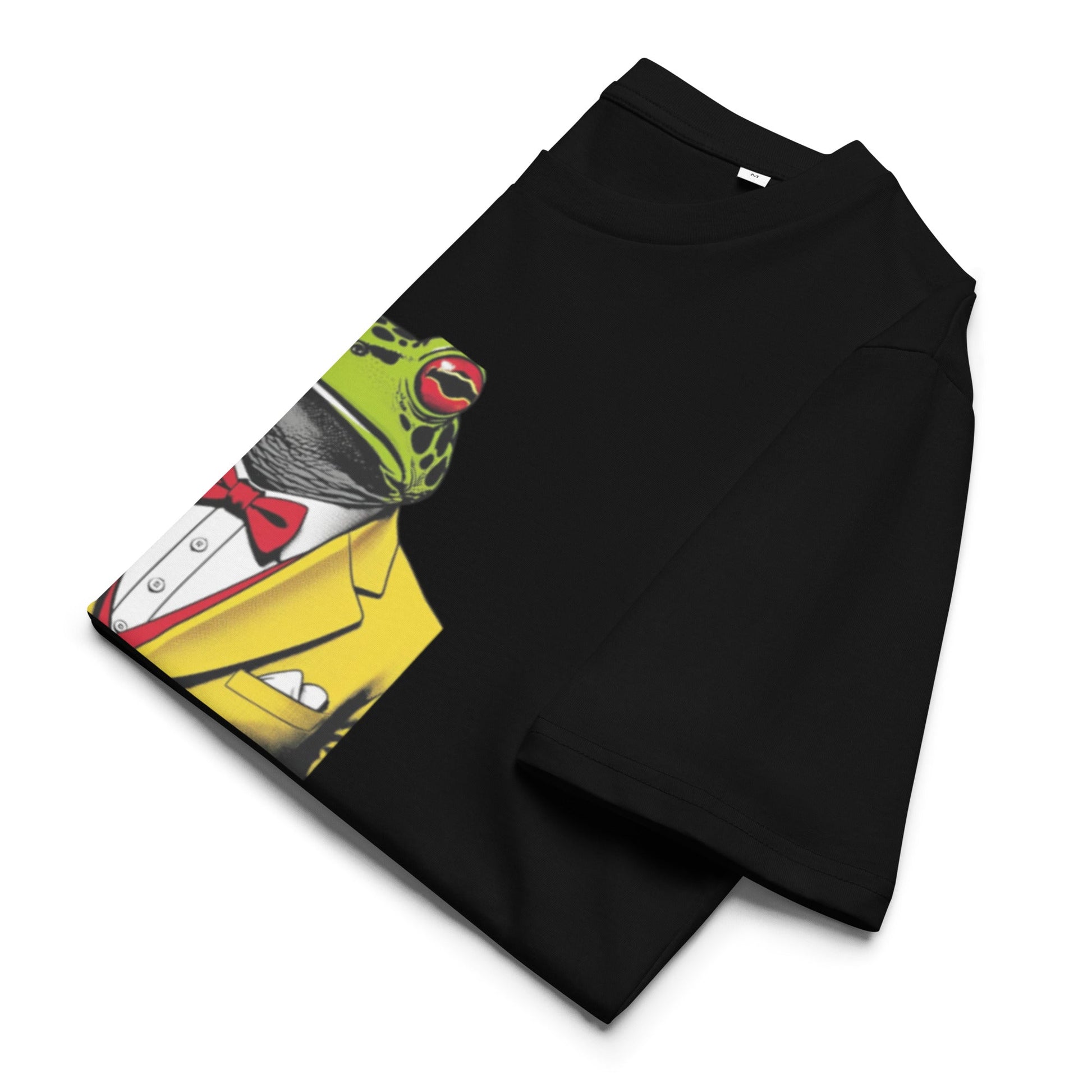 Tshirts - Unisex organic ribbed neck t-shirt Frog - Retro Ravers - t-shirts