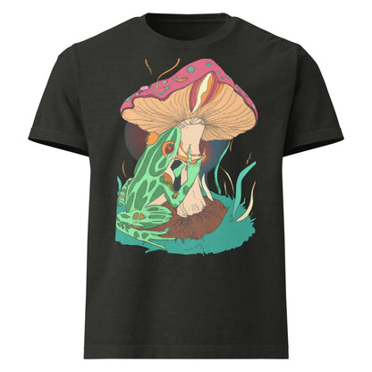 Tshirts - Frog drop Unisex oversized t-shirt - Retro Ravers - frog - rave