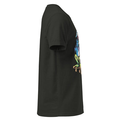 Tshirts - Electro Frog Unisex oversized t-shirt - Retro Ravers - frog - rave