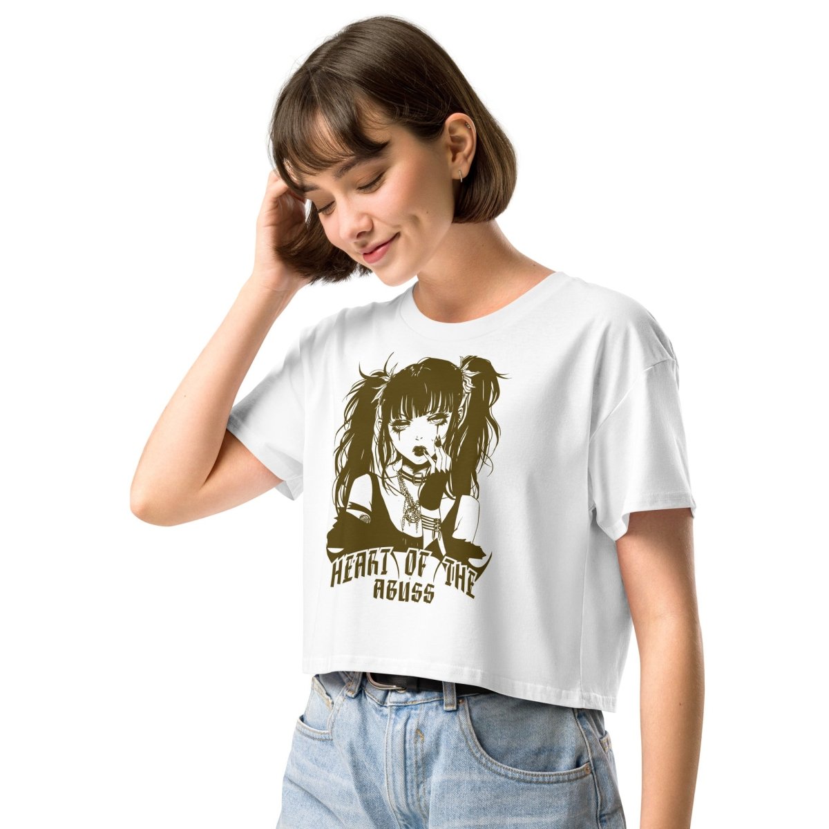 - Women’s crop top Retro Anime - Retro Ravers - Crop T-shirts